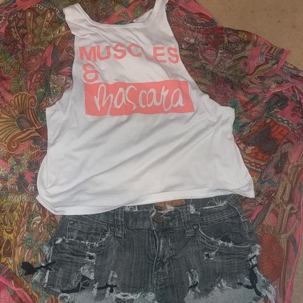 Short shorts and a tank!